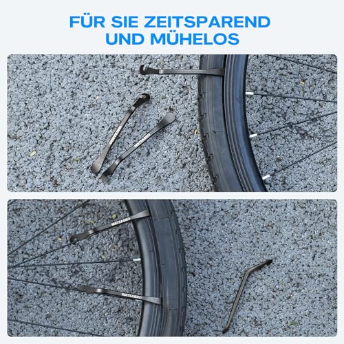WATSABRO Reifenheber Fahrrad, 3 Stück Metall Reifenheber – Ansicht 5