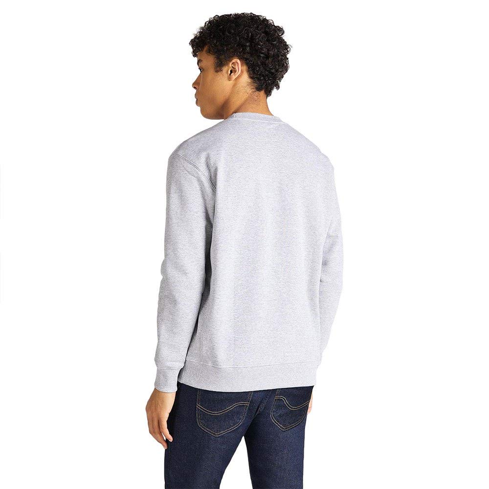 Lee Mężczyźni Plain Crew Sws Grey Mele Bluza Sportowa, Szary (Grey Mele Mp)., M