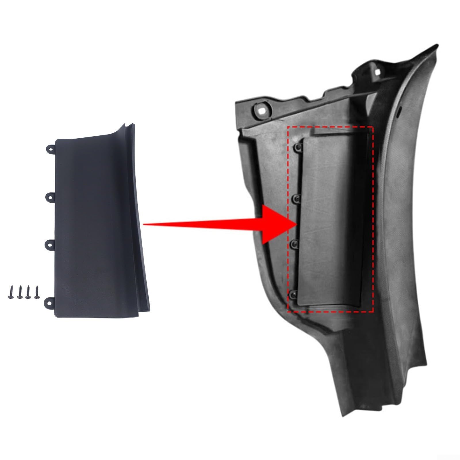 Copertura tergicristallo per vano batteria 51132751210 per Mini Cooper R55 R56 R57 07-15 ricambio di ricambio nero plastica resistente alle intemperie