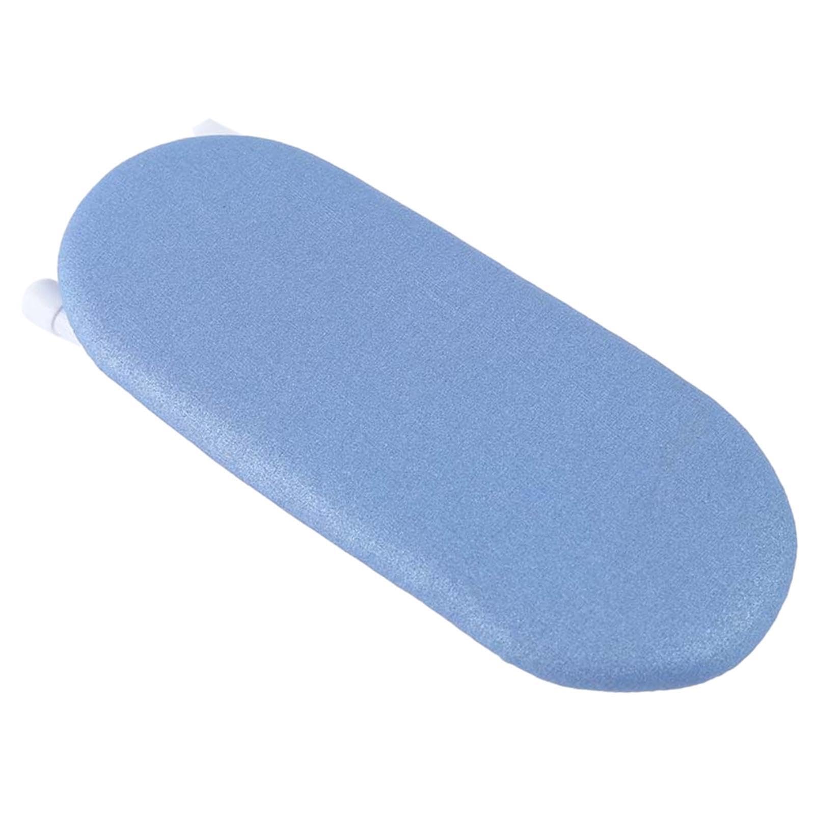 PIXZCSA Durable Tabletop Ironing Board With Removable Cover Ironing Delicate Fabrics And Clothing Details Portable Iron Board Apartments Portable Cuffs, Blue Silver