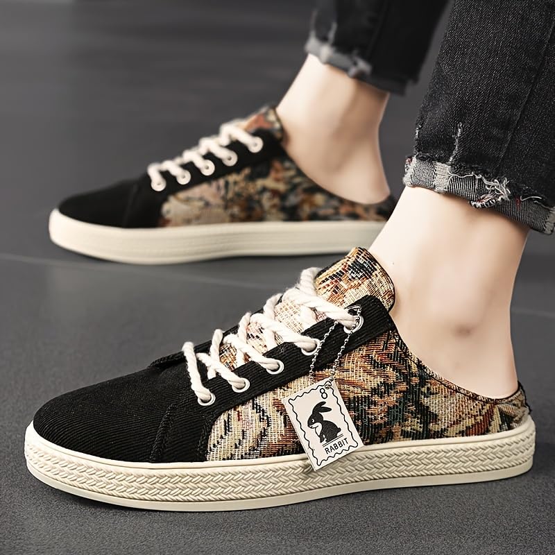 Fashionable Mens Slip on Shoes for Spring Summer, Casual Indoor & Outdoor Walking Mules Sneakers, Non-Slip Comfortable Loafers for Work/Hiker3