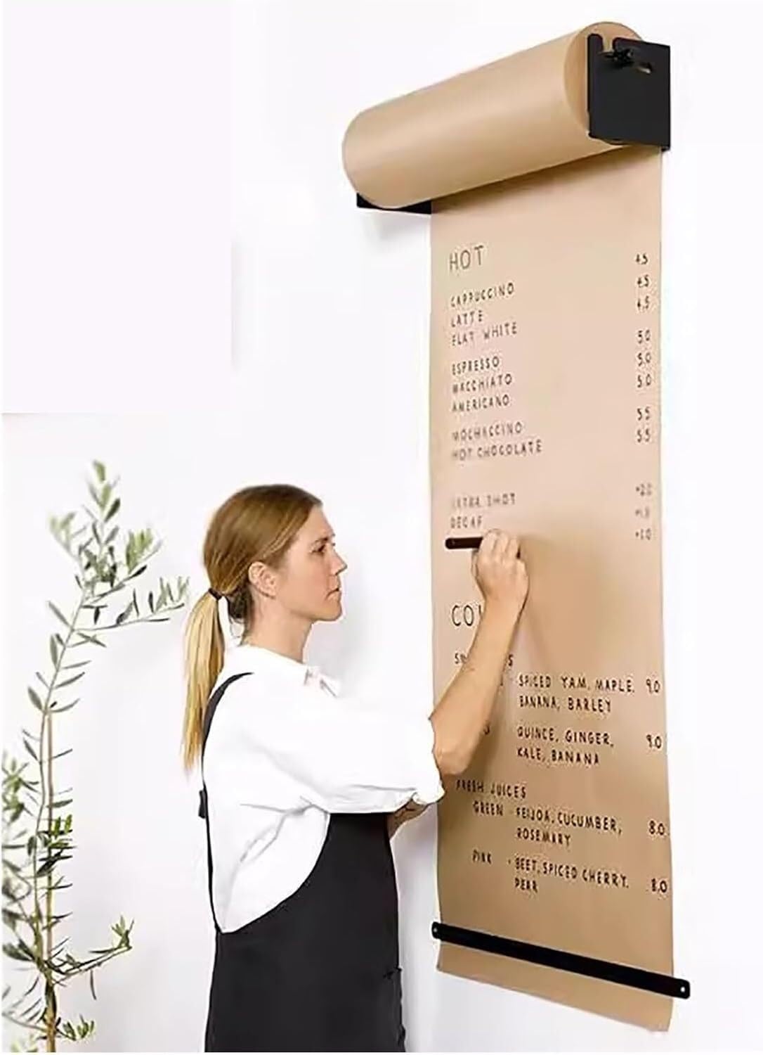 Wspornik kołowrotka Kraft Dozownik do cięcia papieru kraft w pionowej rolce, zestaw rolek papieru pakowego o szerokości 12/24/36/48 cali Kołowrotek Kraft(24inch/60cm wide)