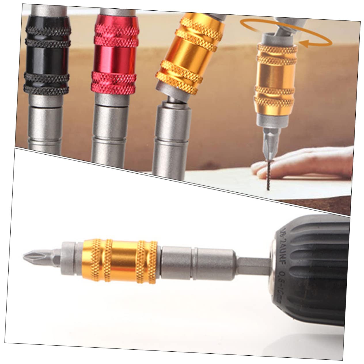 Hemobllo 3sets Estensione Flessibile Per Trapano Con Punta Magnetica e Supporto Per Angoli e Spazi Ristretti