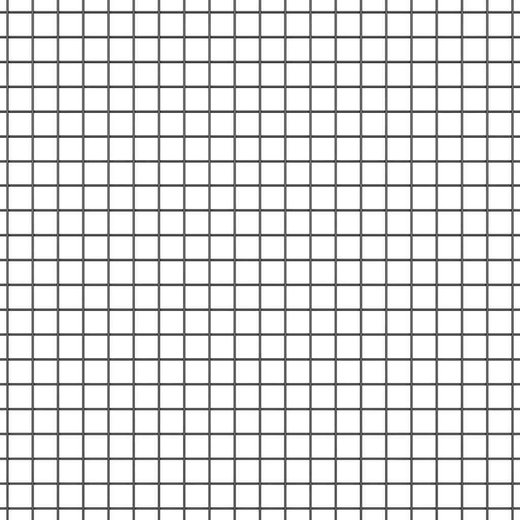 Valla de alambre soldado gris 1,5 x 50 m como malla de alambre para enrejado y protección de la privacidad, valla de alambre galvanizado para protección salvaje y pajareras, valla de malla de alambre