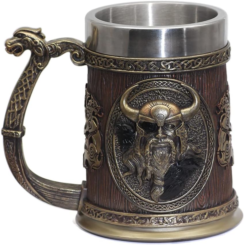 Stainless Steel Skull Mug Viking Drinking Cup Skeleton Resin Beer 33 61djRfwdQeL. AC SL1001