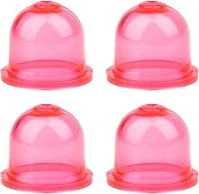 4pcs Snap in Primer Bulb Replacement, Carburetor Primer Bulb for Small Engines Pump Fuel Primer Bulb for Poulan Homelite Zama Ryobi Craftsman Walbro Weedeater Chainsaw Trimmers Lawn Mowers (Red)