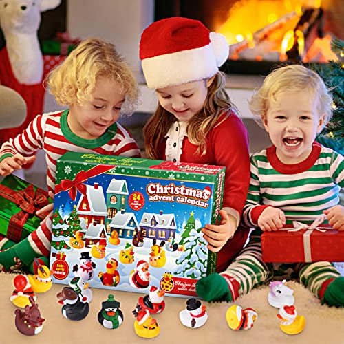 Advent Calendar 2025 Kids, Rubber Duck Bath Toys 24 Days Christmas Countdown Calendar 2025 Christmas Xmas Gifts for Kids Eve Gifts for 3-9 Year Old Girls Toys for 3-10 Year Old Boys - Image 6