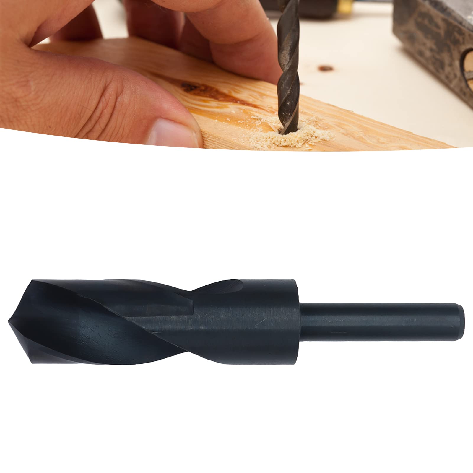Foret en acier rapide à tige réduite de 28,00 mm de Drill avec tige de 1/2 po, tige droite, Foret à tige réduite de 28 mm, Mèche à tige réduite 28 mm, Foret à tige réduite, Foret à haute dureté