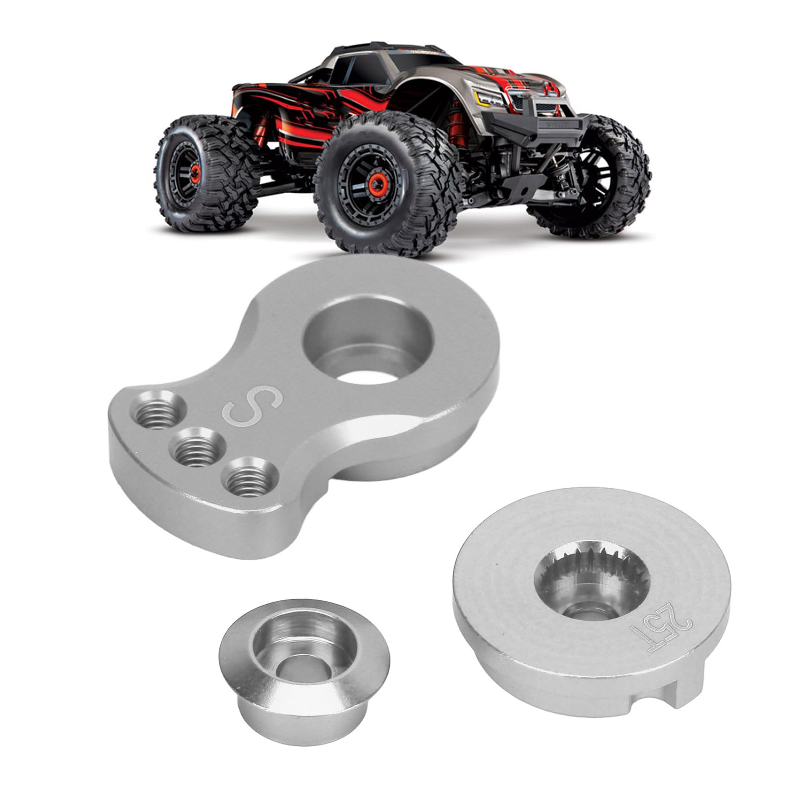 Shiny-Bras servo RC Car 25T 2 pièces 110 RC voiture universel 25T M3 bras de direction en