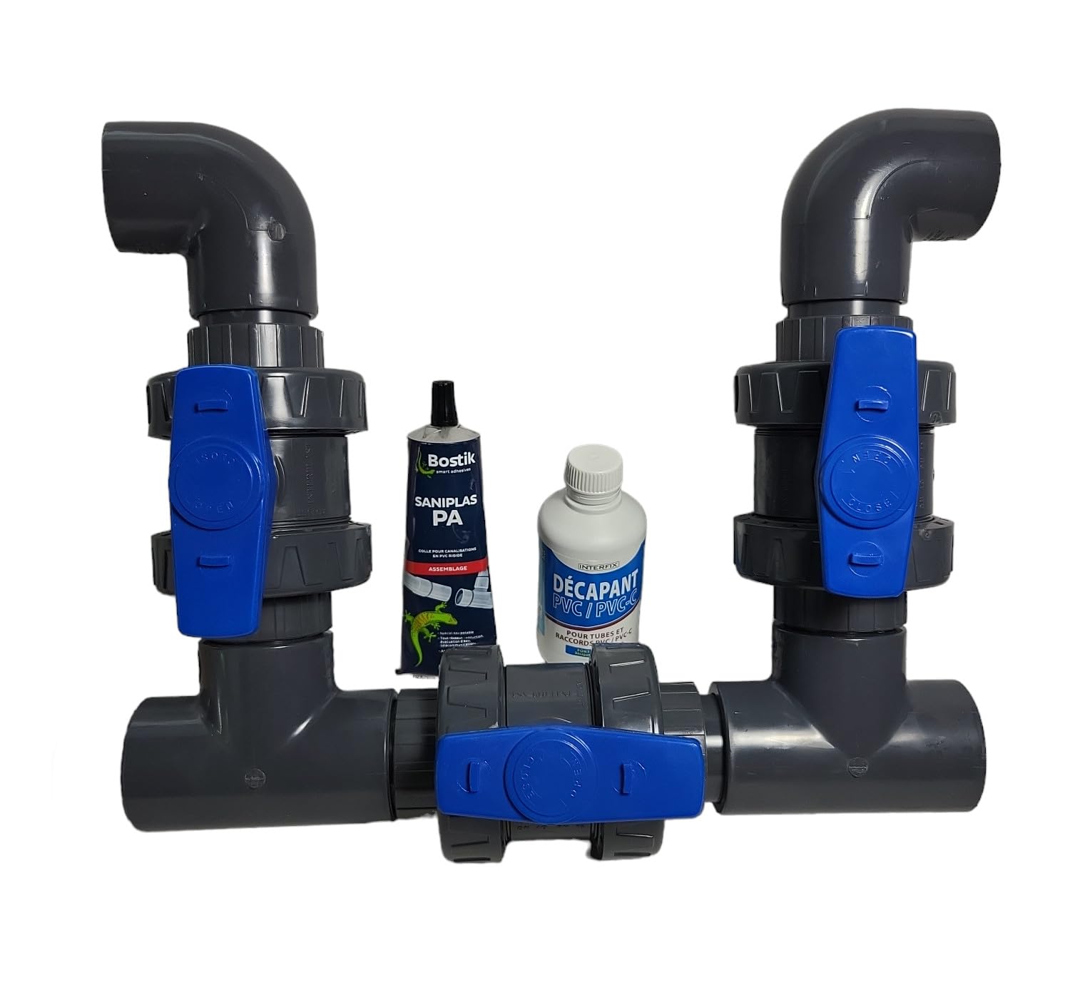 Kit By Pass Piscine/SPA Complet Ø50 mm pour pompe à chaleur