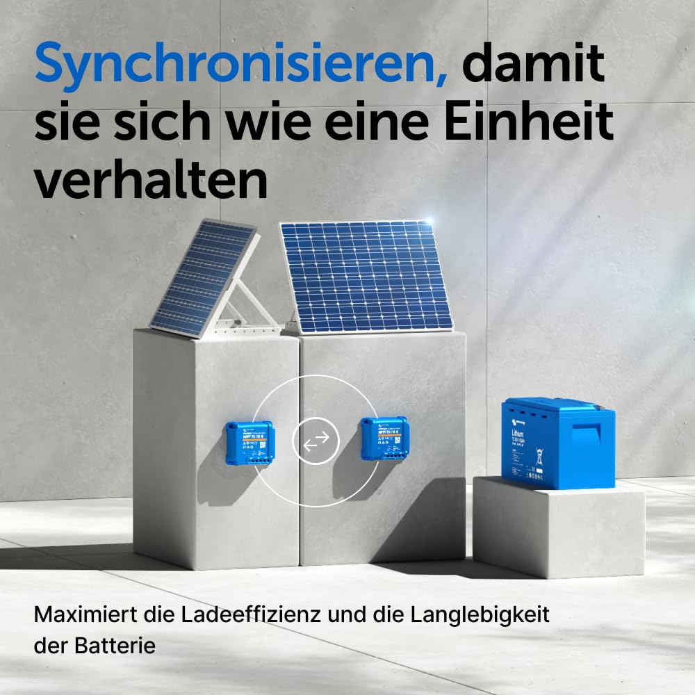 Victron Energy SmartSolar MPPT Laderegler - Solar Laderegler (Bluetooth) - 75V 15 Amp 12/24-Volt