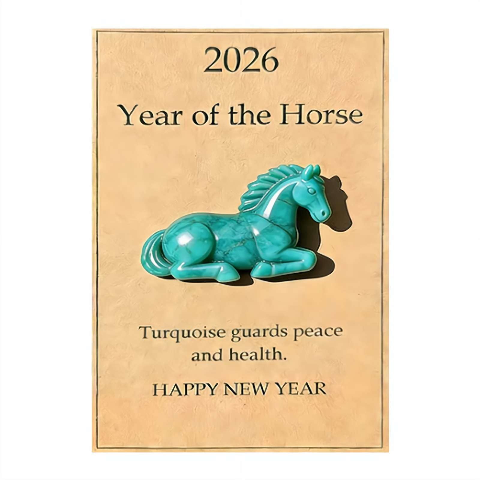 FLKWOP Lucky Crystal Horse — A Symbol of Strength & New Beginnings (2026),Clear Crystal Horse Figurine with Card,2026 Year of The Horse Lucky Crystal Figurine,Good Luck Decorative Gift