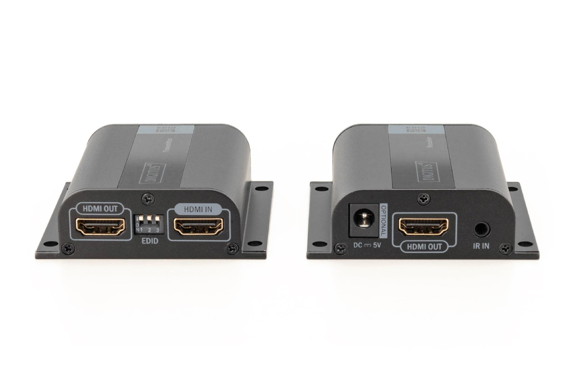 DIGITUS DS-55100-1 Estensore HDMI Full HD 1080p 60 Hz 50 m cavo LAN Set Trasmettitore Ricevitore Loop-Out IR HDCP 1.2a
