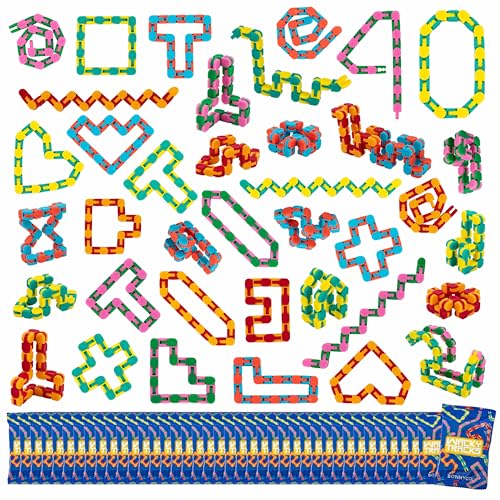 BONNYCO Wacky Tracks Pack de 40 brinquedos sensoriais de 3 a 12 anos. Presentes para crianças aniversário colégio em sacos surpresa, detalhes infantis para convidados e jogos anti-stress