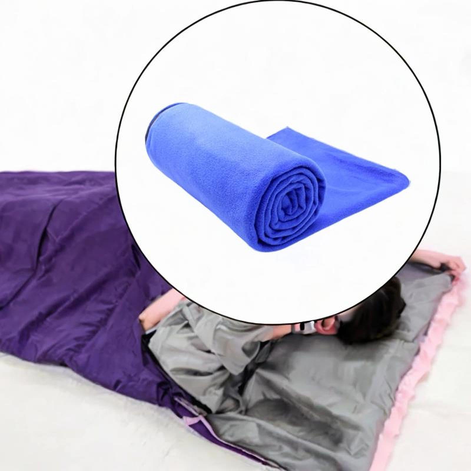 Menolana Sleeping Bag Liner Sleeping Sack Sheet Hotel Compact Sacks Business Fishing Travel Bed Camping Sheets for Sport Travel, Blue