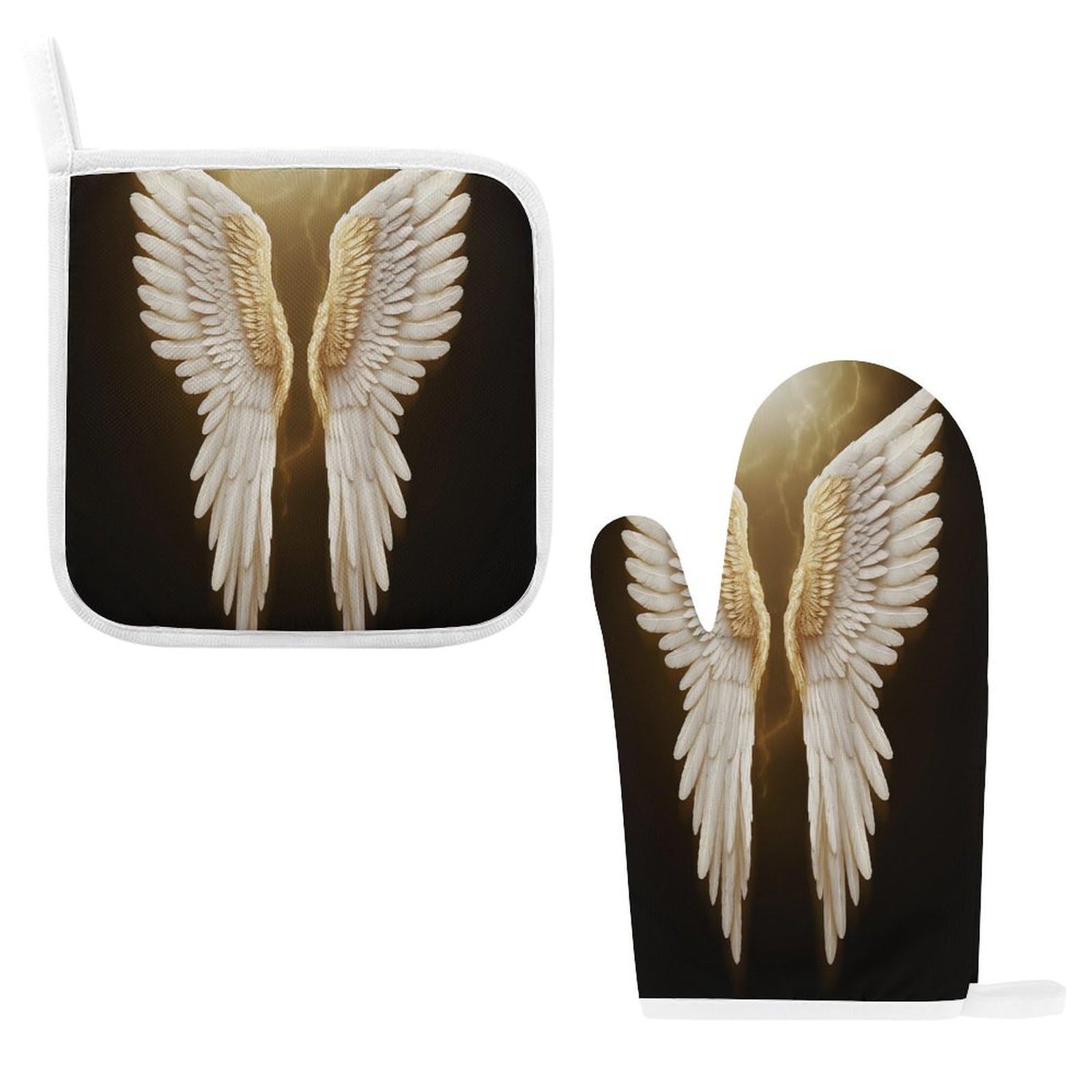 Fodpand Style Angel Wing Oven Mitts And Pot Holders Sets
