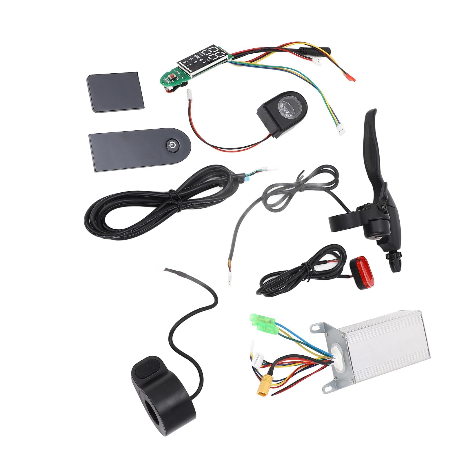 Kit de Controlador de Scooter Eléctrico para Xiaomi M365 para Xiaomi Pro, 36V 350W Controlador de Motor Sin Escobillas con Rayo de Freno y Acelerador de Pulgar y Paneles