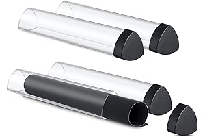 4 Pcs TCG Playmat Tube for Prism Playmats - Easy In and Out, Won't Roll