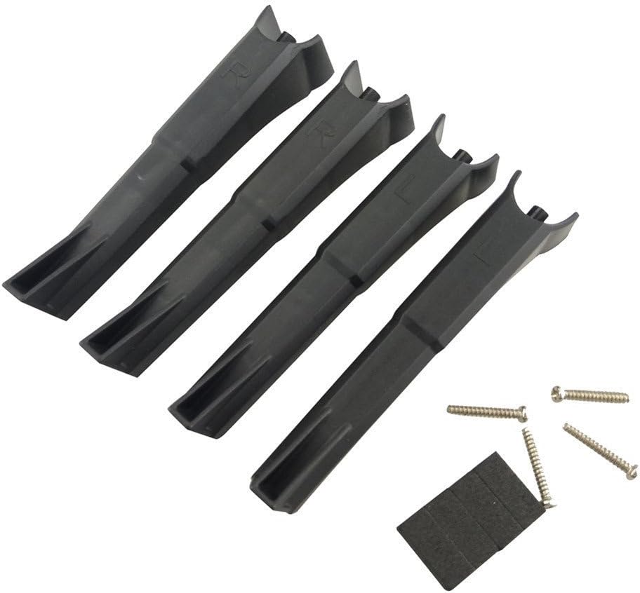 Fytoo Helicopter Accessory 4PCS Landing Gear for Hubsan H501S H501A H501M H501S W H501S pro H501C X4 FPV Bushless Four-axis Aircraft Remote Control Helicopter Landing Skids Parts (Black)