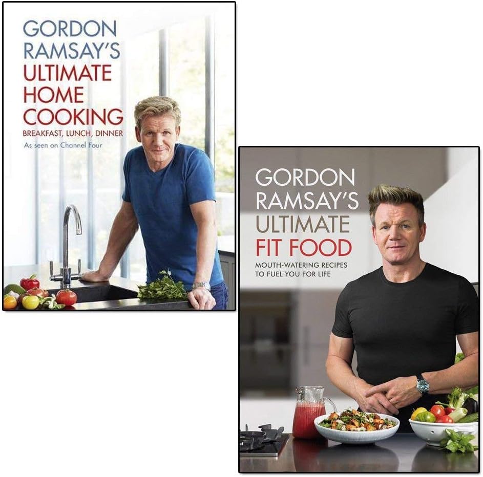 gordon ramsay ultimate fit food and ultimate home cooking 2 books collection set Hardcover