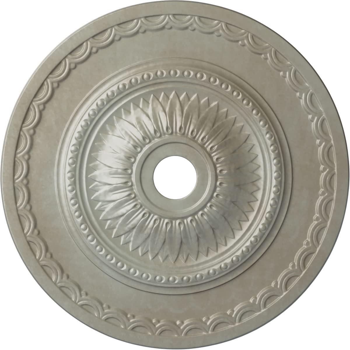 Ekena Millwork CM29SFFLS Sunflower Ceiling Medallion, Flash Gold, 29 1/2"OD x 3 5/8"ID x 1 5/8"P