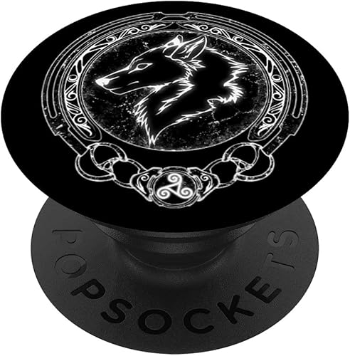 Viking Fenris Wolf Celta Triskelion Símbolo PopSockets intercambiables PopGrip