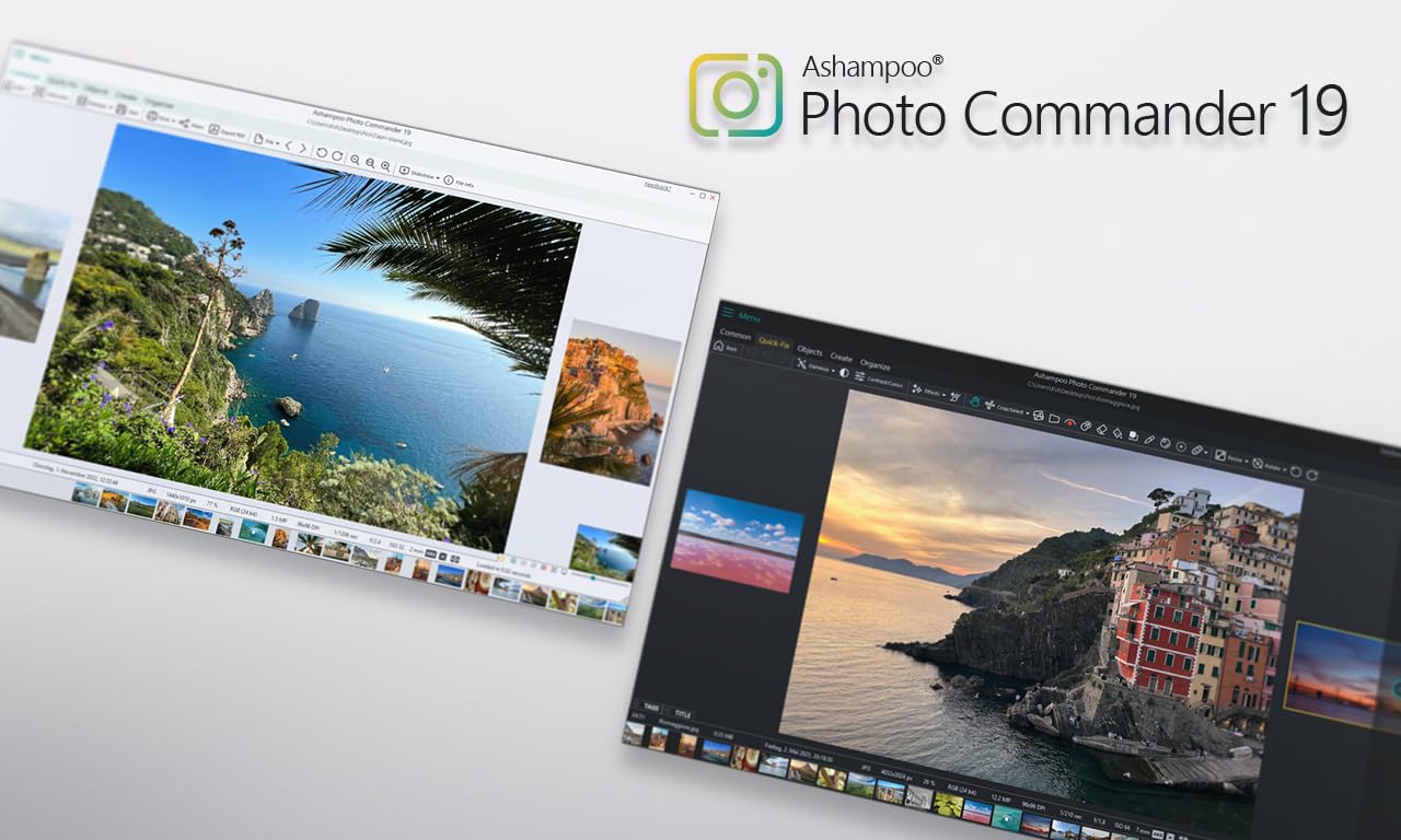 Ashampoo Photo Commander 19 – Bildbearbeitungsprogramm, Fotos verwalten, bearbeiten, organisieren & präsentieren | 1 Gerät | 1 Benutzer | PC Aktivierungscode per Product Key Card