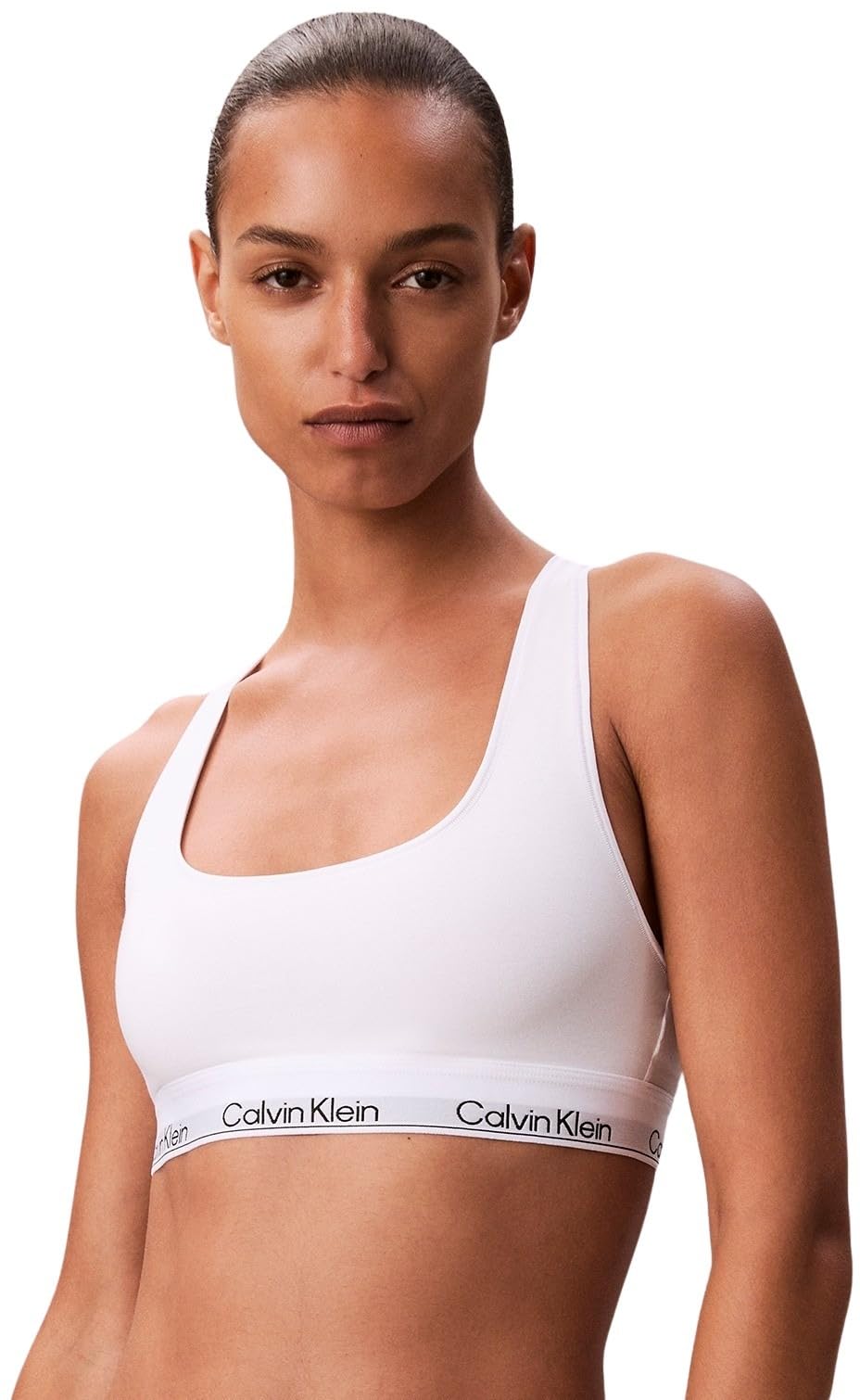 Calvin Klein Modern Cotton Logo Bralette White 14 (L)
