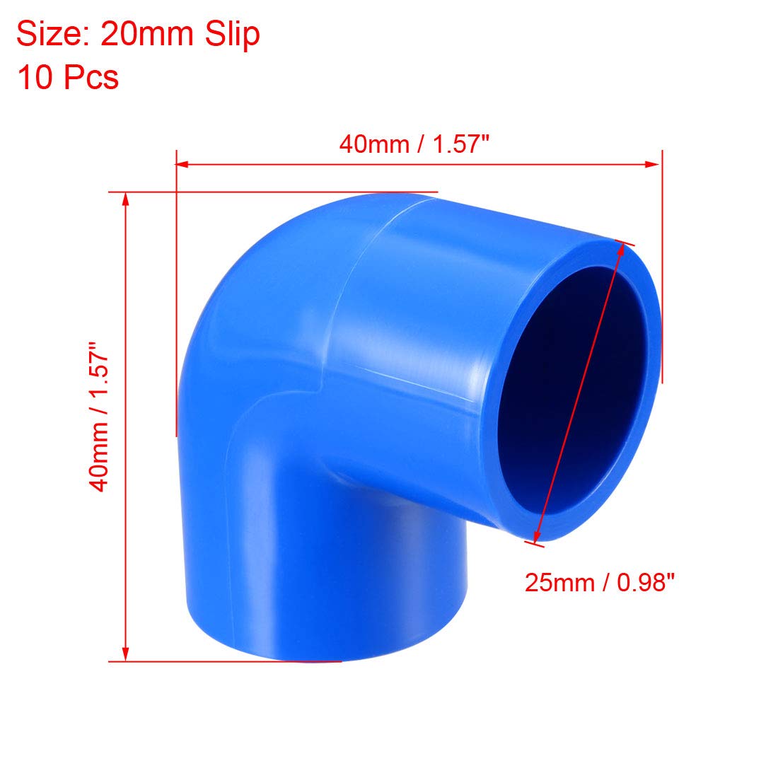 10er Set PVC 90° Winkel Rohrverbinder 20 Mm – Grau & Weiß, Reduzierverbinder Für Gartenbewässerung, DIY-Gewächshäuser & Regale