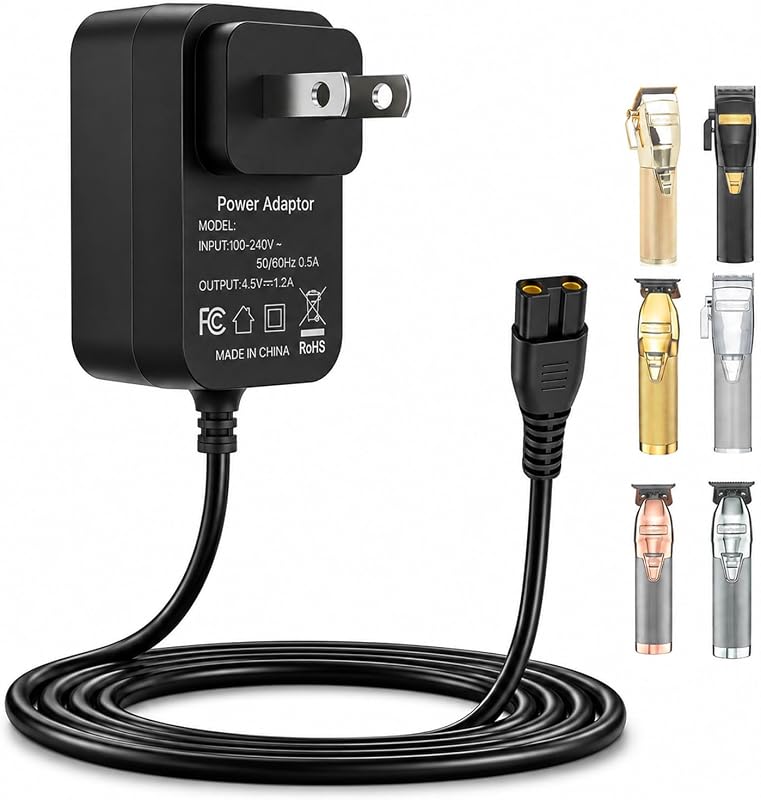 Cabo carregador 4,5 V Gsojaru para BaByliss PRO FX870, FX788, FX787, FXSSM, FX820, FX726, FX825 e LoPROFX