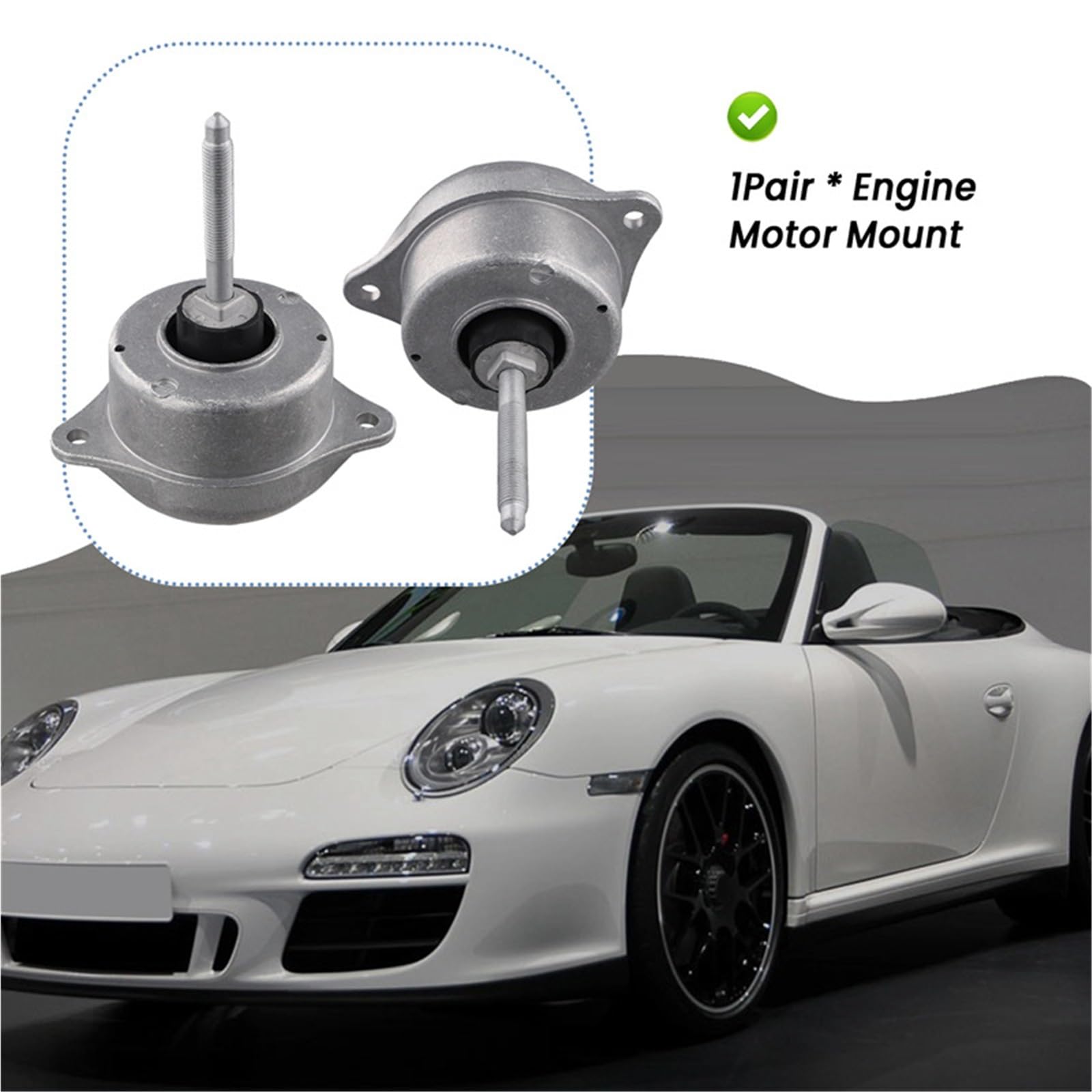 Pasuje do Porsche 911 997 Turbo 99737504904 99737504906 99737504908 1 para mocowań silnika samochodowego Zestaw mocowań silnika