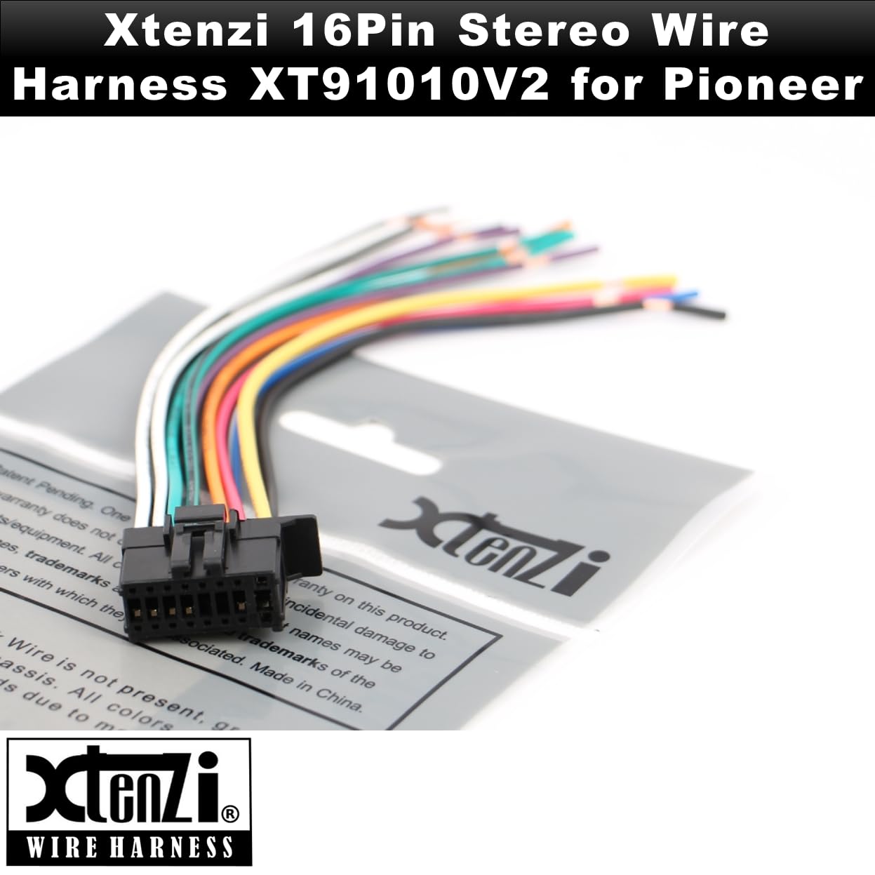 その他 sensitiv II Xtenzi 16Pin Car Radio Power Wire Harness Connector Compatible