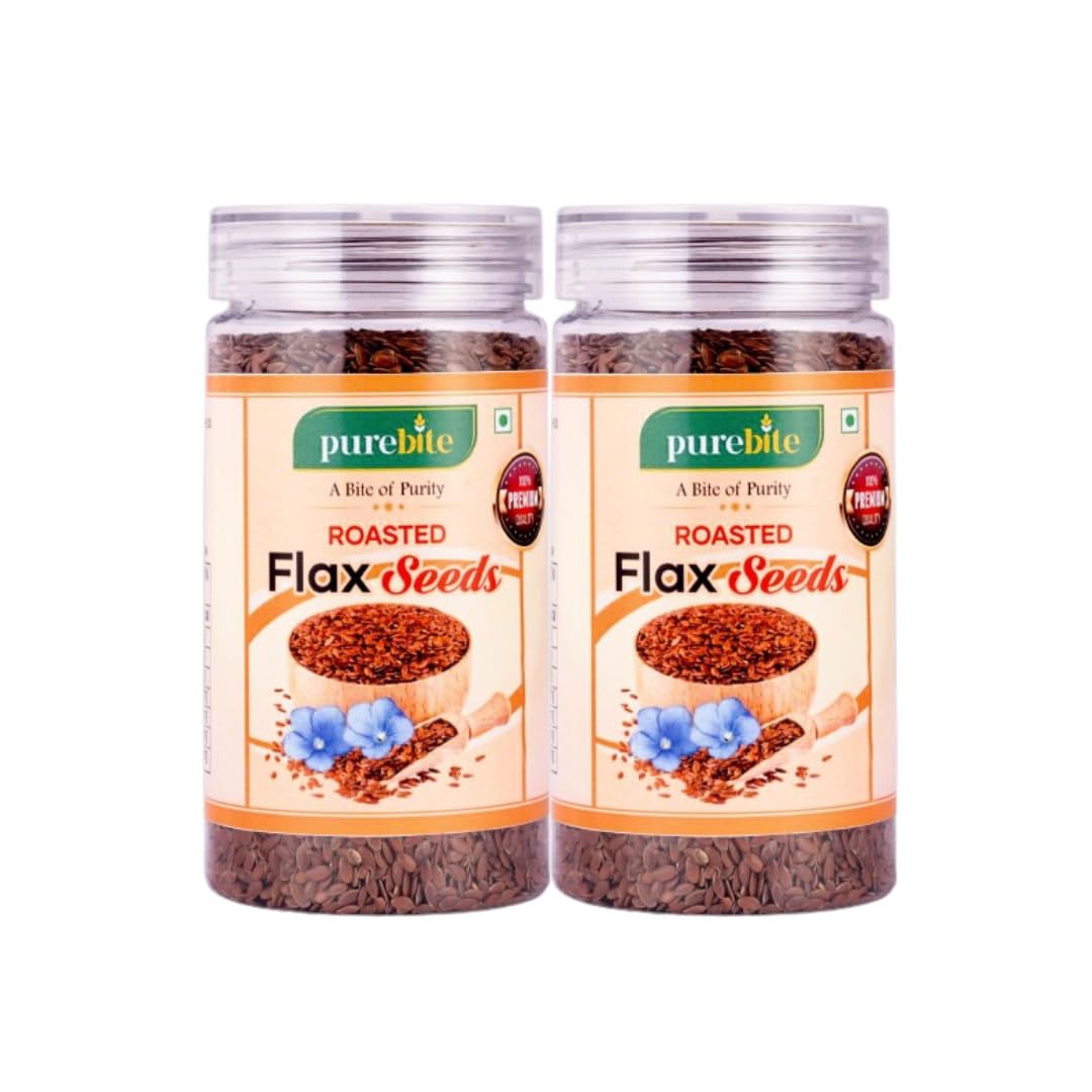 Purebite Premium Roasted Flax Seeds 250g | Alsi Seeds | Seeds for Hair Growth | Source of Iron & Dietary Fibre | Omega-3 Fatty Acids | Rich in Protein | Healthy Diet Snacks (Pack of 2) (B0D8FBHMN8) Amazon Price History, Amazon Price Tracker