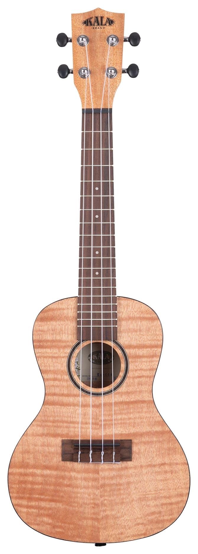 Kala - KA-CEM - Ukulele concerto exotic Mahogany per Bambini Adulti e Principianti Scuola Media Mogano figurato per Musicisti Esperti/Nuovi, Custodia Inclusa, strumenti a corda per bambini, Satinato