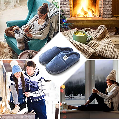 R-ISLAND Pantoffels voor heren, winterschoenen, pantoffels, voor heren, winter, antislip, met zachte zolen, comfortabele… - Image 8