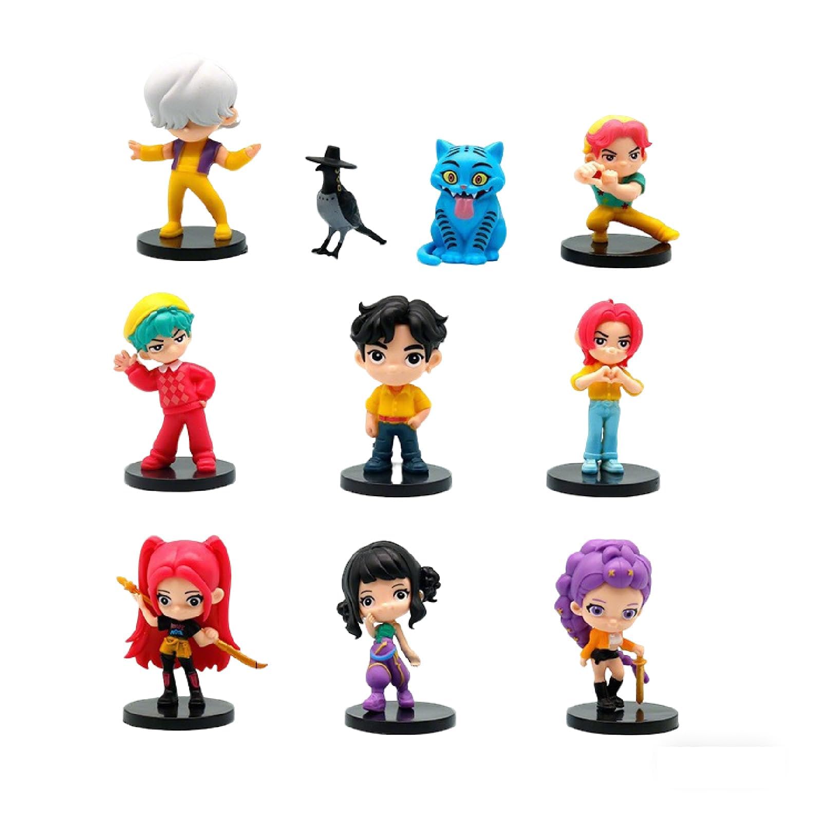 Photo 1 of KDWER 10Pcs Demon Movie Hunters Cartoon Figure,Cute Collectable Figure,Creative Gift for Fans
