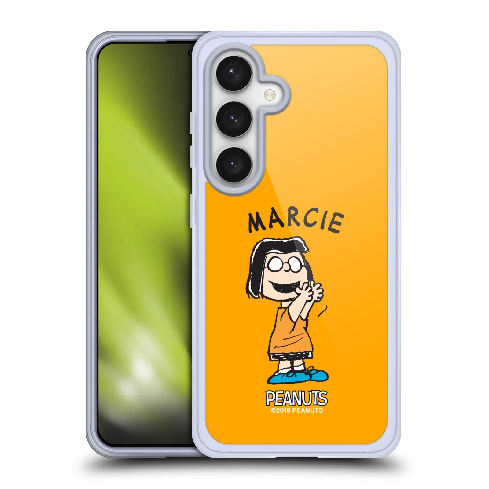 Head Case Designs Officially Licensed Peanuts Marcie Characters Gel Case [Military Grade Protection] Compatible with Samsung Galaxy S24 5G and