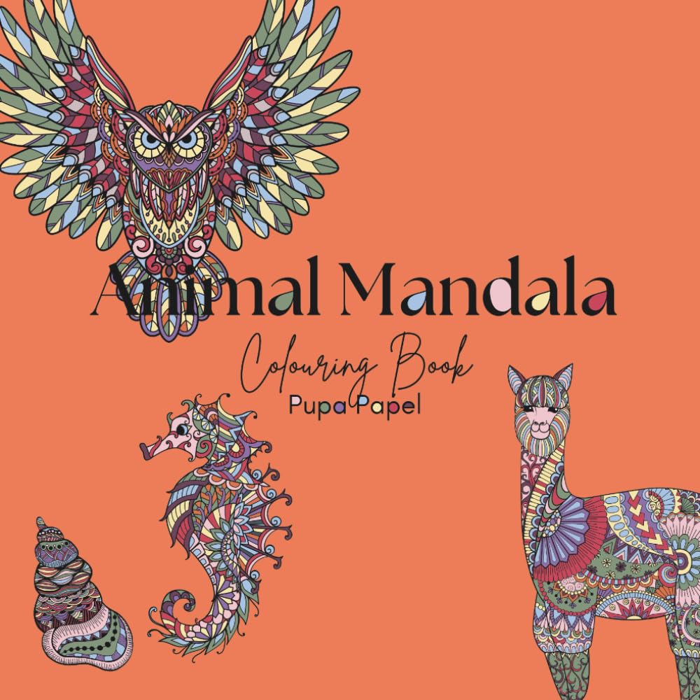 Animal Mandala: Colouring Book