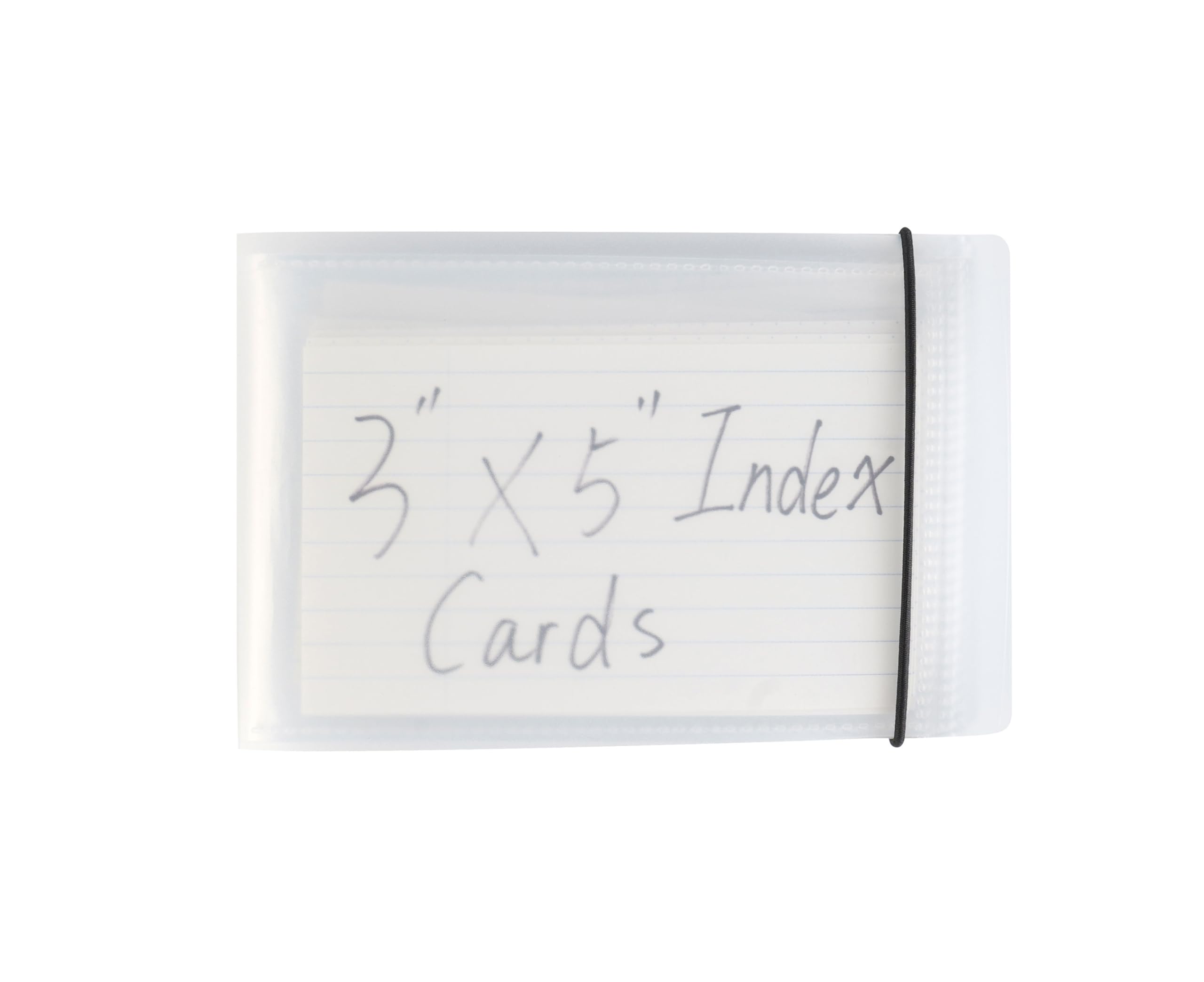 YOAVIP 3x5 Index Cards Clear Plastic Holder Pouches Small Book Binder 40 Page Hold 80 Cards