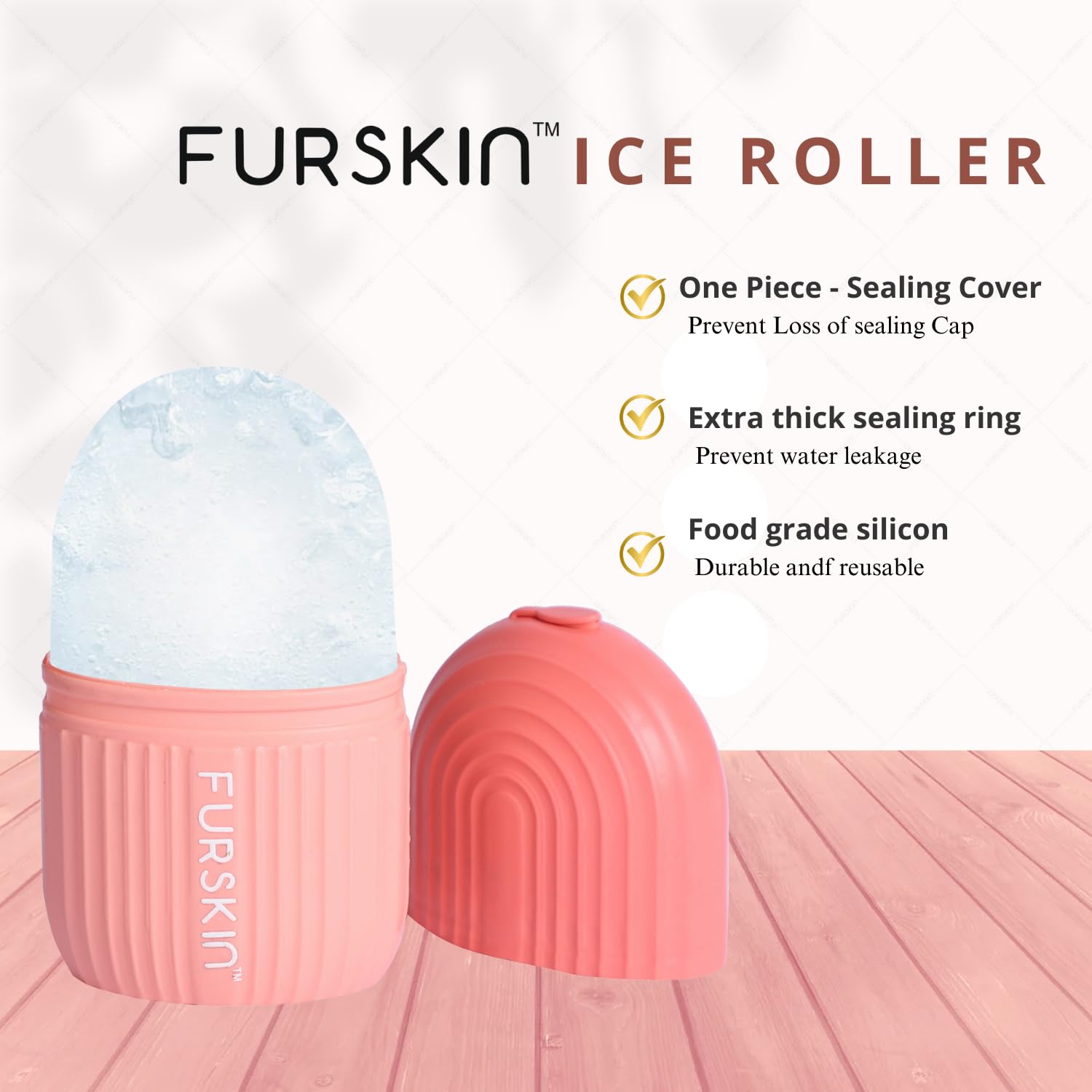 Ice Roller for Face, Eyes & Body (Pink) – Reusable & Unbreakable Facial Massager for Puffiness, Skin Tightening & Glowing Skin Ice Roller for Face, Eyes & Body (Pink) – Reusable & Unbreakable Facial Massager for Puffiness, Skin Tightening & Glowing Skin