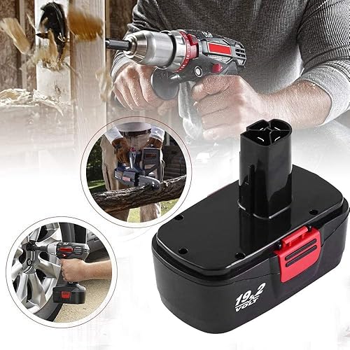 Miniatura 4 de Paquete de 2 baterías de repuesto de 4500 mAh para Craftsman 19.2 V DieHard C3 compatible con Craftsman 19.2 V batería 315.115410 315.11485