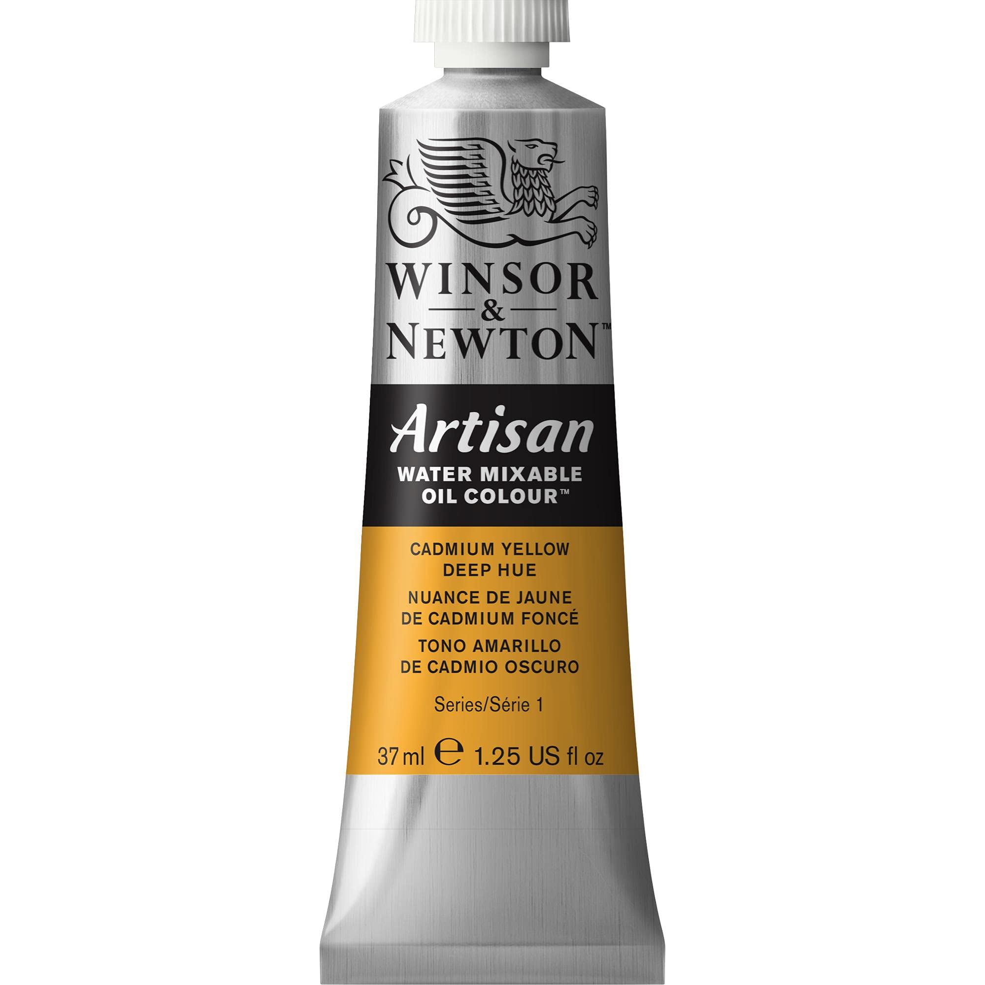 Winsor & Newton Artisan 37 ml Water Mixable Oil Colour Tube - Cadmium Yellow Deep Hue โ image 1