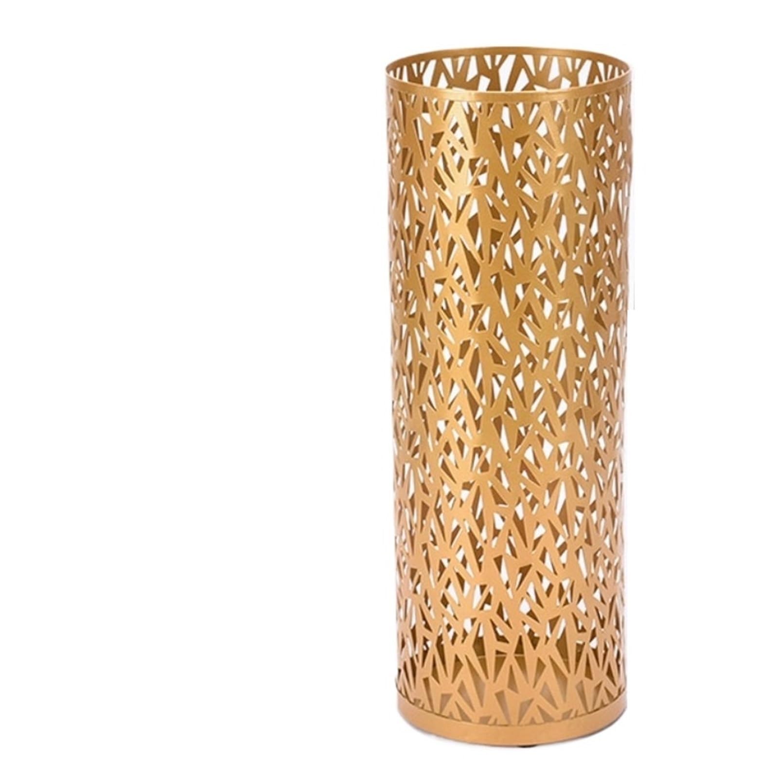 PSNKLMM Metal Umbrella Stand Hollowed Round Rack Freestanding Organizer Bin For Home Hotel Office