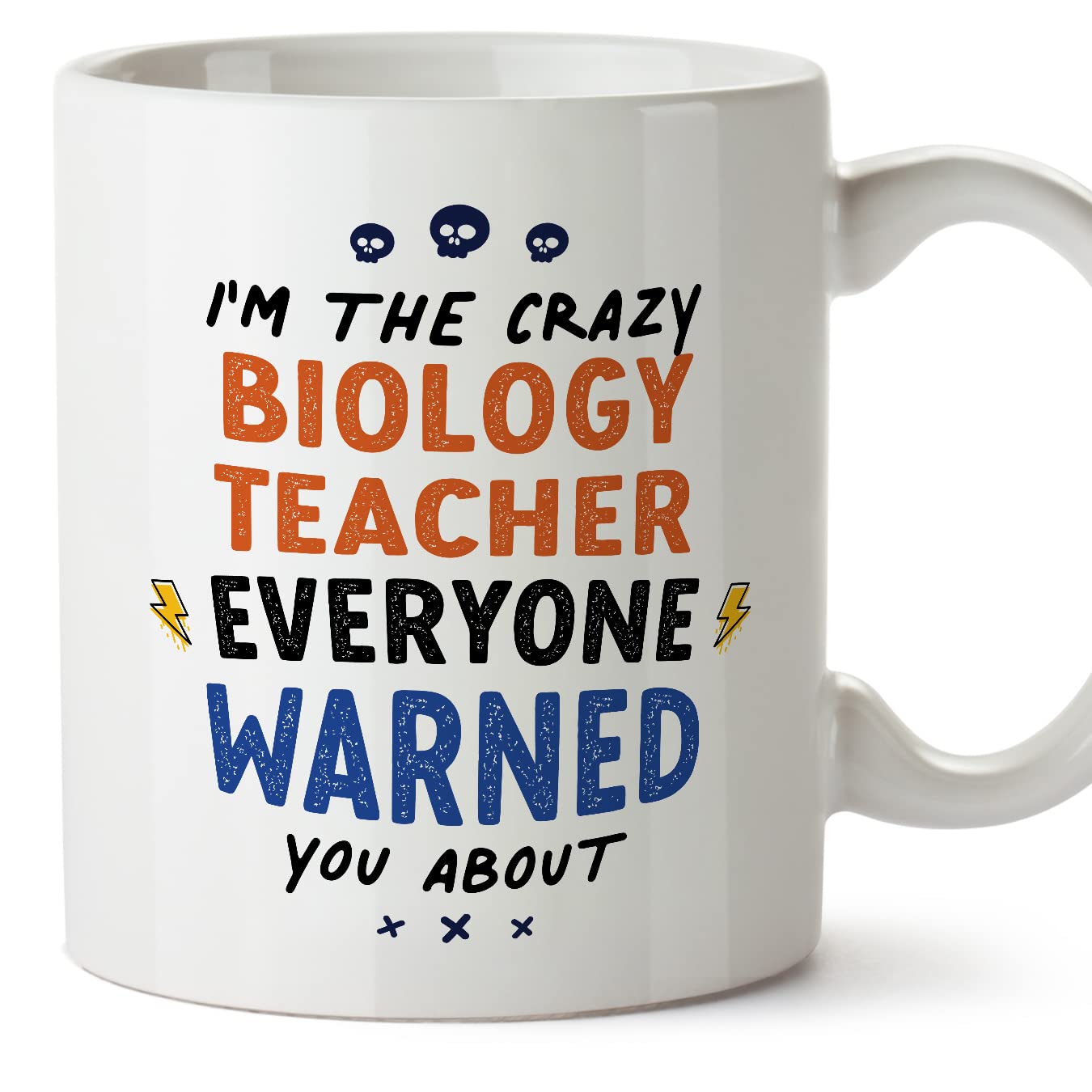 MUGFFINS Biology Teacher Mug - in English - Everyone Warned You About - Funny Gift for Colleagues - Ceramic 11oz Mug โ image 1