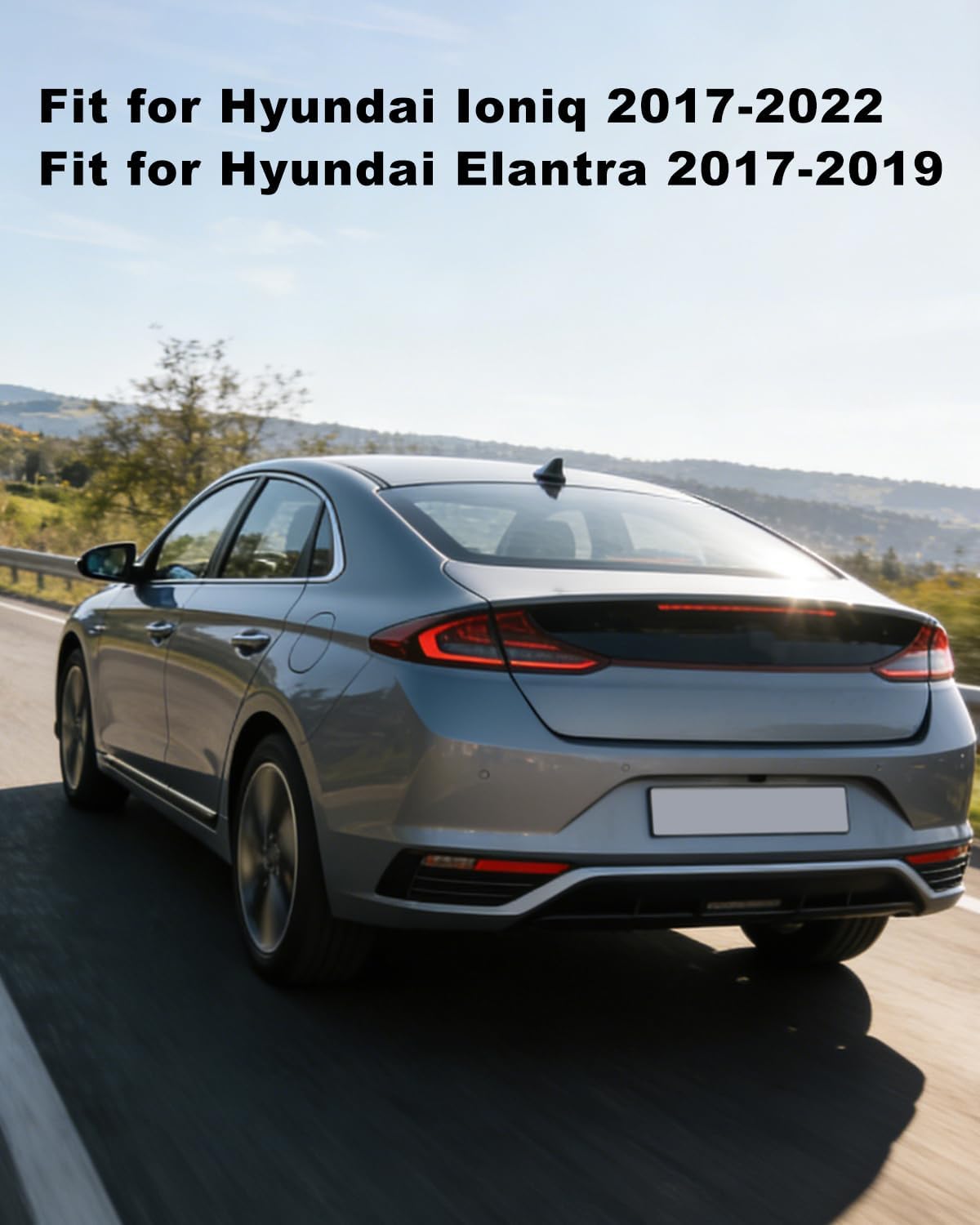 Driver Side Mirror Glass Left Fit for Hyundai Ioniq 2017-2022 Elantra 2017-2019, Blind Spot Detection and Heated Mirror Glass Replace 87611G2430 87611F2140 HY1324132