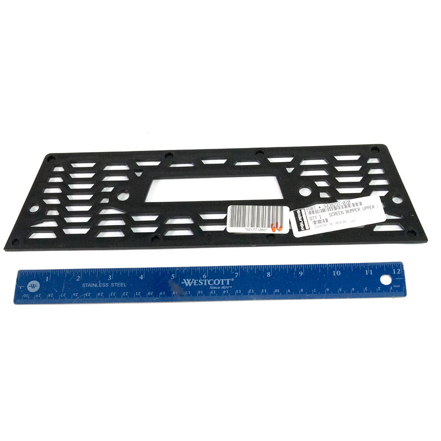 Bumper Screen, Upper, Gloss Black, Genuine OEM Part 5439231-070 