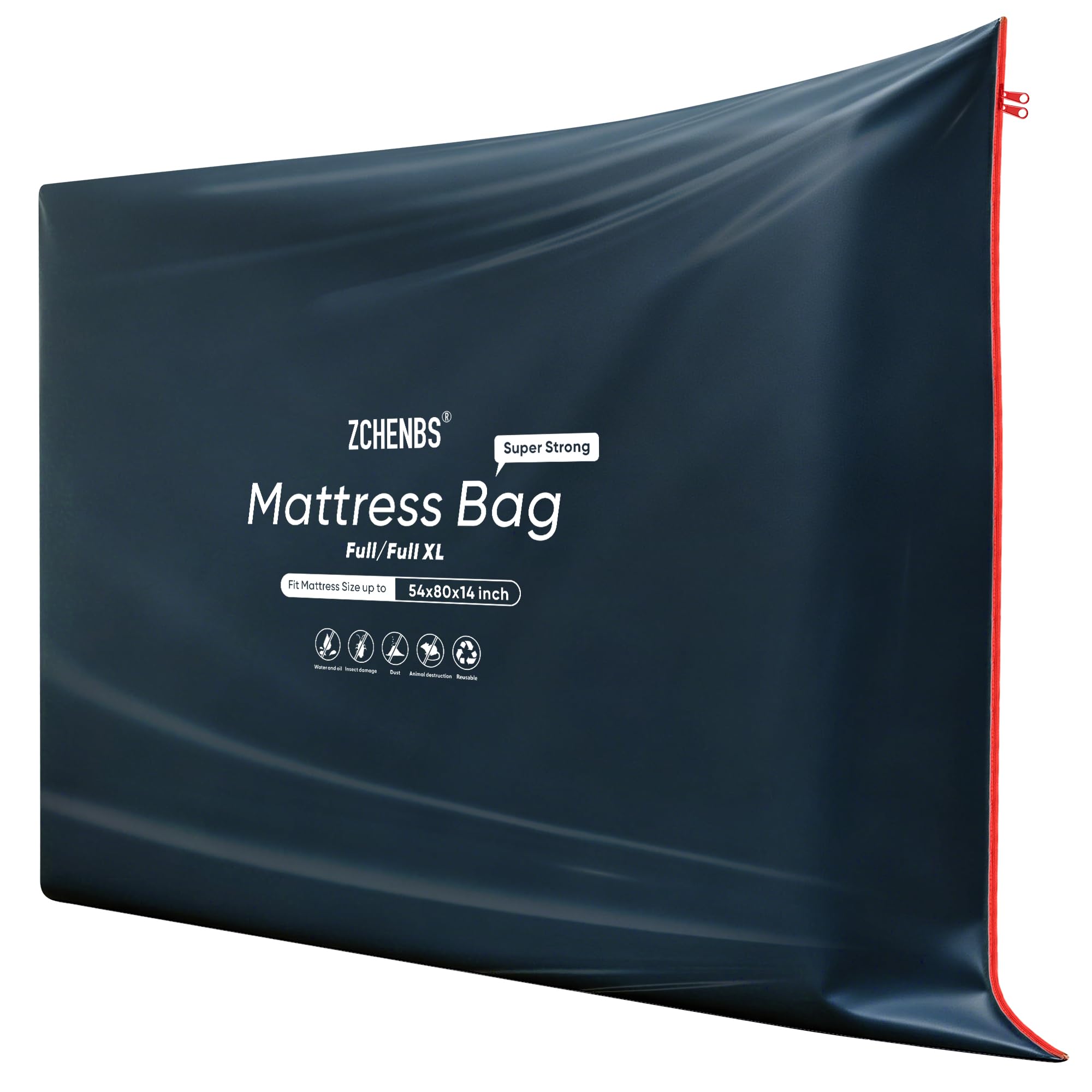 Mattress Bags for Moving and Storage,Mattress Bag with Zippers,5 Mil Ultra-Thick Bed Bag,Waterproof,Anti-Tear,Heavy-Duty Mattress bag (Black, Full/Full XL-(1 Pack))-picture-21
