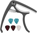 Generic Capo For Acoustic Guitar, Guitar Capos Electric Wide Application Set Electric (Black)