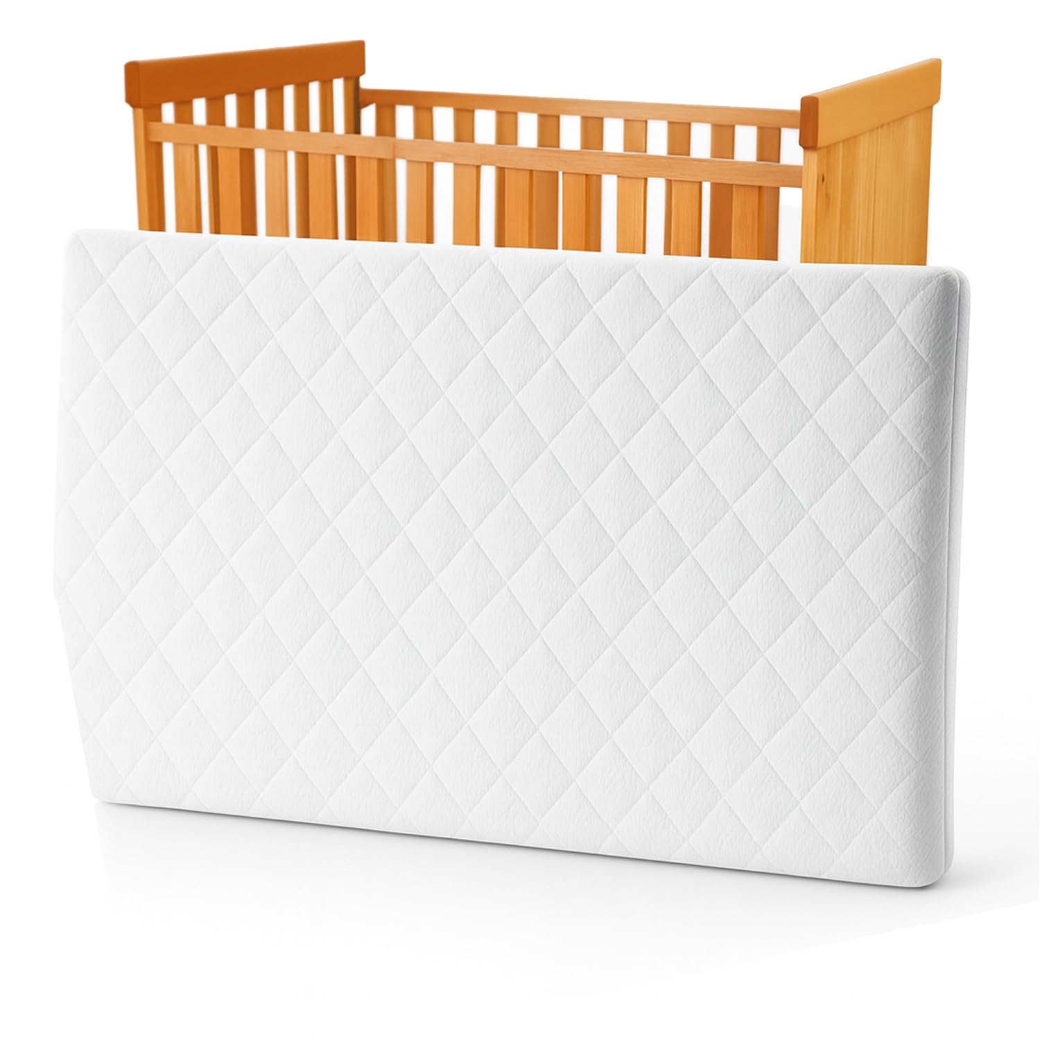 Porter and Lambert Cot Bed Mattress - Breathable, Hypoallergenic Comes with Super Soft Quilted Cover, Removable Washable - 140 x 70 x 7.5 CM