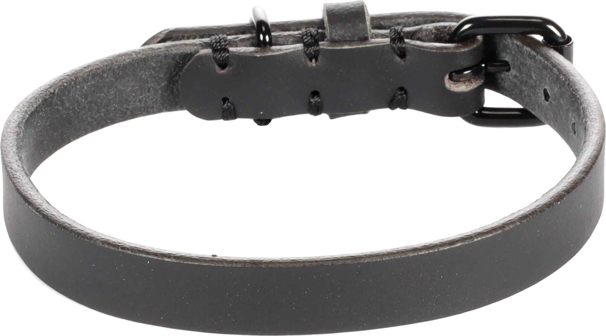 Flamingo Dog Collar Leano Black S 29-35cm 15mm